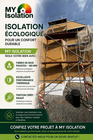 Chantier d'isolation réalisé par MY Isolation